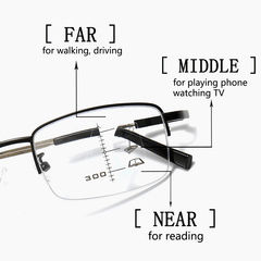 Men's Photochromic Glasses Memory Titanium Frame Anti Light 4 in 1