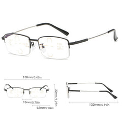 Men's Photochromic Glasses Memory Titanium Frame Anti Light 4 in 1