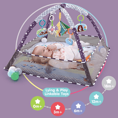 Baby Fitness Frame Crawling Game Pad Educational Mat