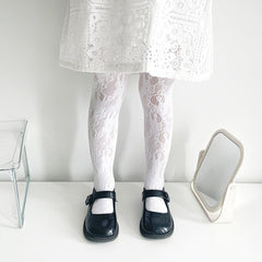 Girls Mesh Lace Pantyhose for Party Performance