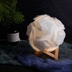 Nordic Moon Lamp Bedside LED Night Light USB Decor Bedroom Table Lamp