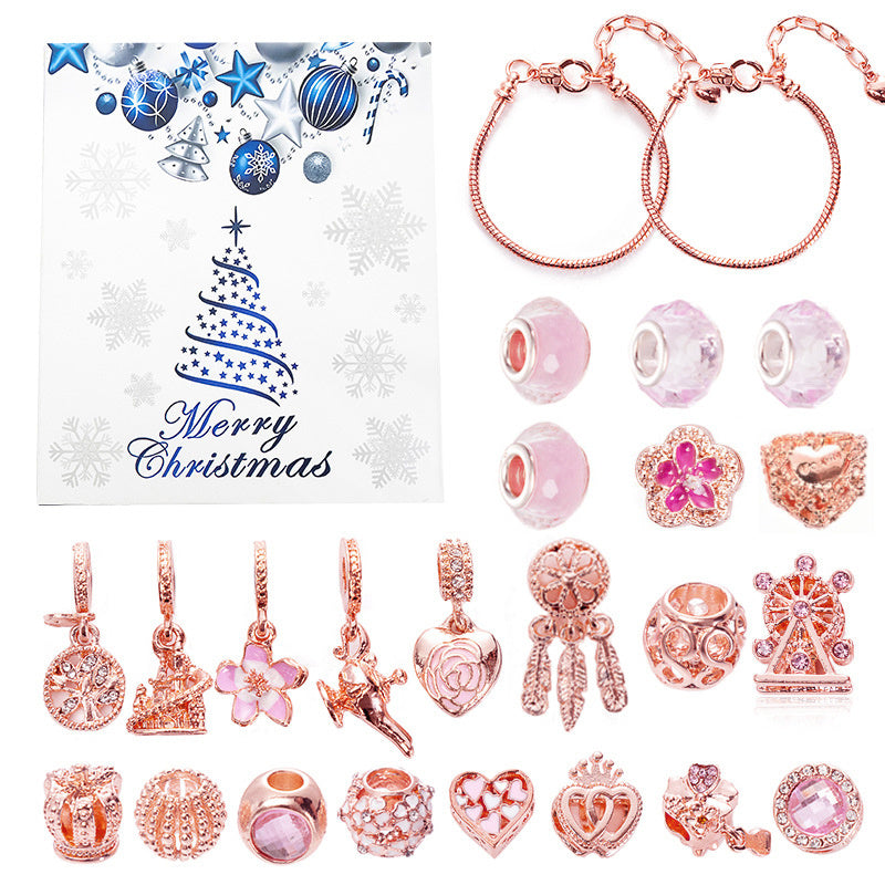DIY Christmas Surprise Bracelet Making Set Snowflake Bell Bracelet Bead