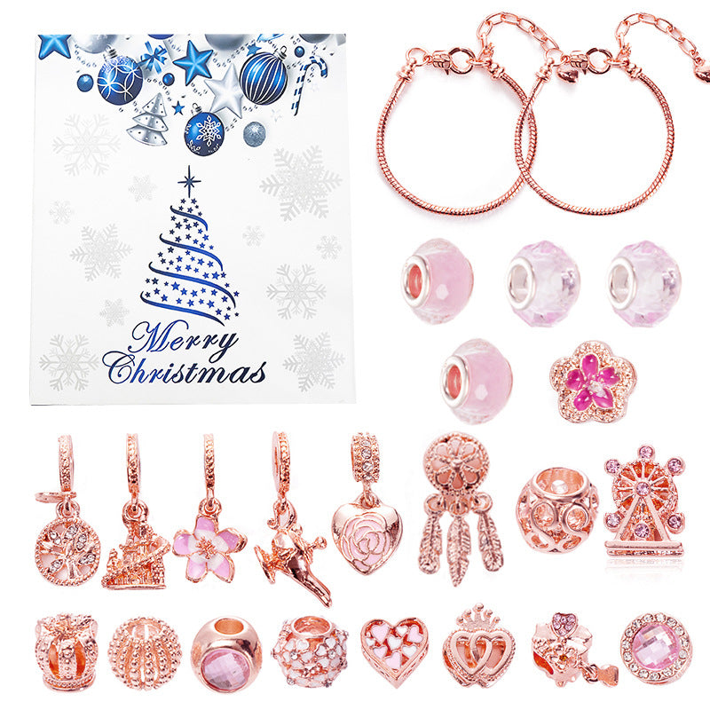 DIY Christmas Surprise Bracelet Making Set Snowflake Bell Bracelet Bead