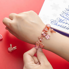 DIY Christmas Surprise Bracelet Making Set Snowflake Bell Bracelet Bead