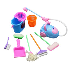 45pcs Princess Doll Accessories Set Shoes Dress Hanger Bag Glasses