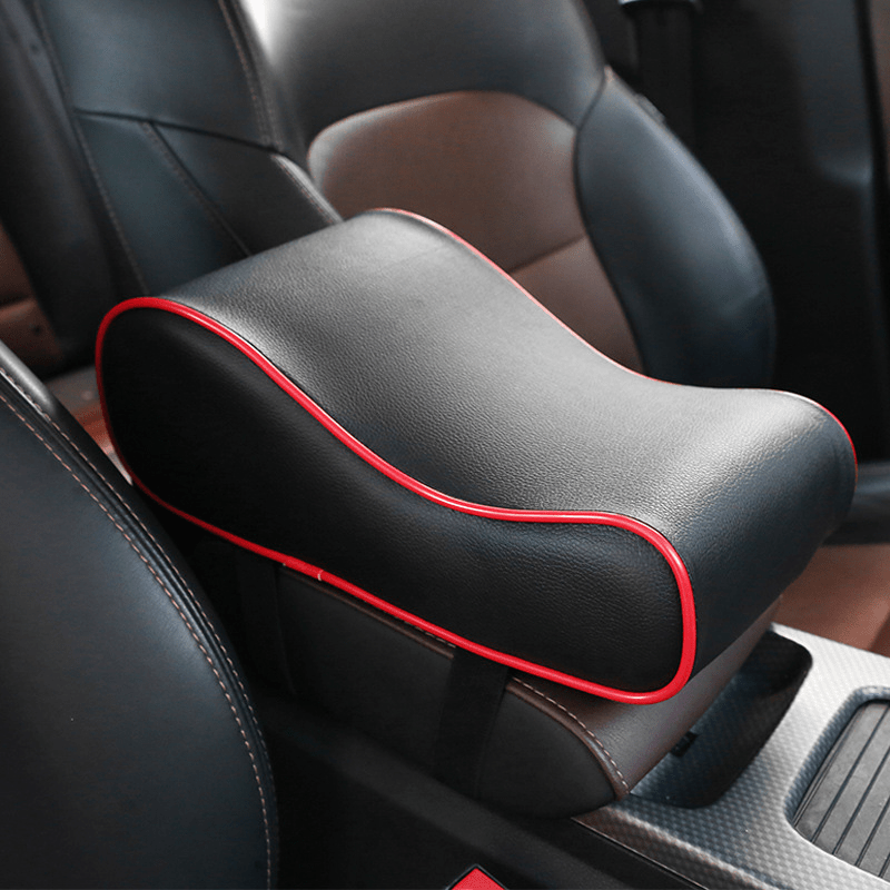Car Armrest Box Pad Memory Cotton Heightening Central Pad Universal Leather Pad