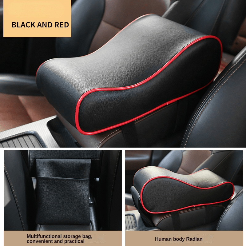 Car Armrest Box Pad Memory Cotton Heightening Central Pad Universal Leather Pad