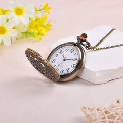 Boho Vintage Pocket Watch Grid Necklace