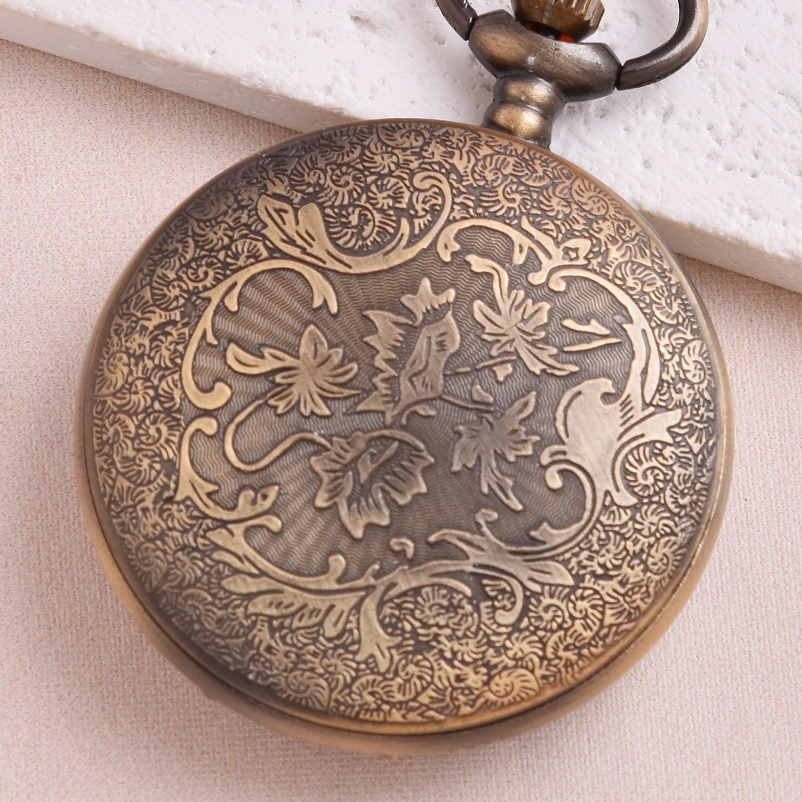 Boho Vintage Pocket Watch Grid Necklace