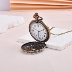 Boho Vintage Pocket Watch Grid Necklace