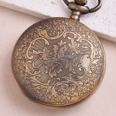 Boho Vintage Pocket Watch Grid Necklace