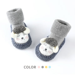 Baby Girls Kids Thickened Warm Socks Floor Shoes For Infants