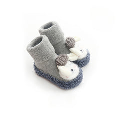 Baby Girls Kids Thickened Warm Socks Floor Shoes For Infants