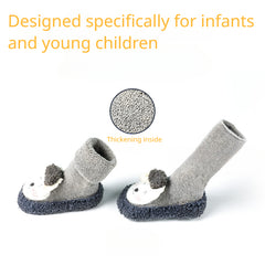 Baby Girls Kids Thickened Warm Socks Floor Shoes For Infants