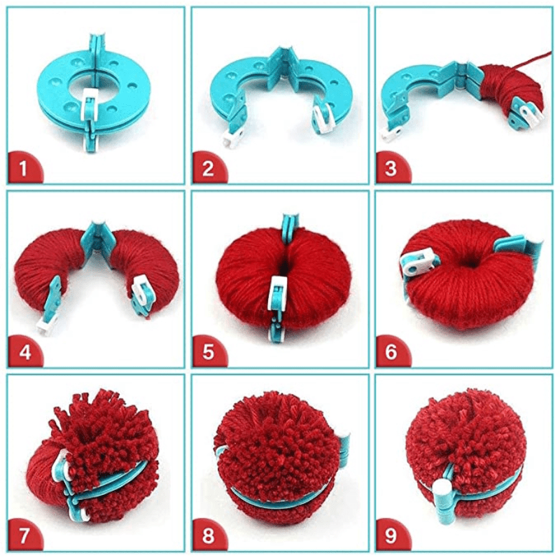 4pcs Knitter Needle Plush Craft Pom Pom Making Tools