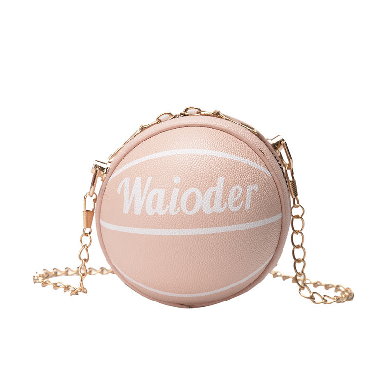 Cartoon Ball Messenger Bag For Girls Outdoor Travel Mini Coin Purse