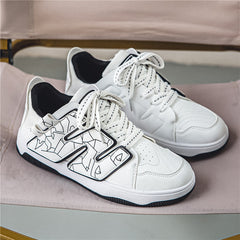 Men's Lace up Athletic Sneakers Skate Shoes