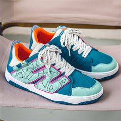 Men's Lace up Athletic Sneakers Skate Shoes
