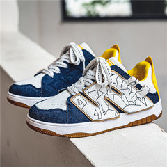 Men's Lace up Athletic Sneakers Skate Shoes