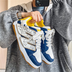 Men's Lace up Athletic Sneakers Skate Shoes