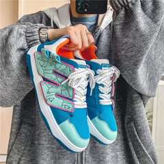 Men's Lace up Athletic Sneakers Skate Shoes