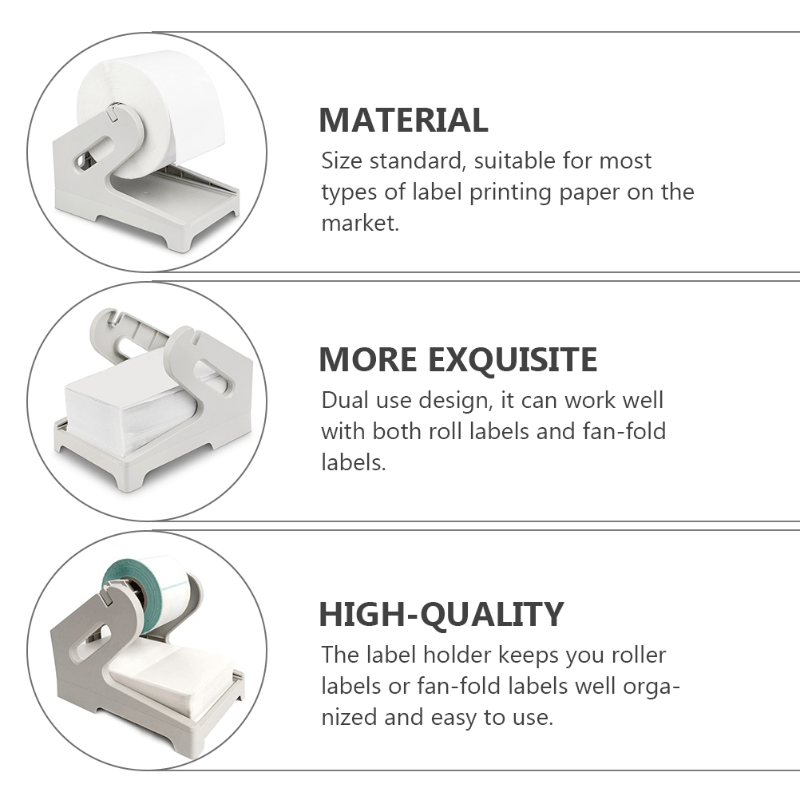 Fan Fold Stack Paper Holder for Thermal Label Printer