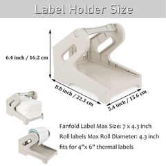 Fan Fold Stack Paper Holder for Thermal Label Printer