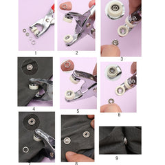 100pcs Snap Button with Snap Pliers for Sewing Garments