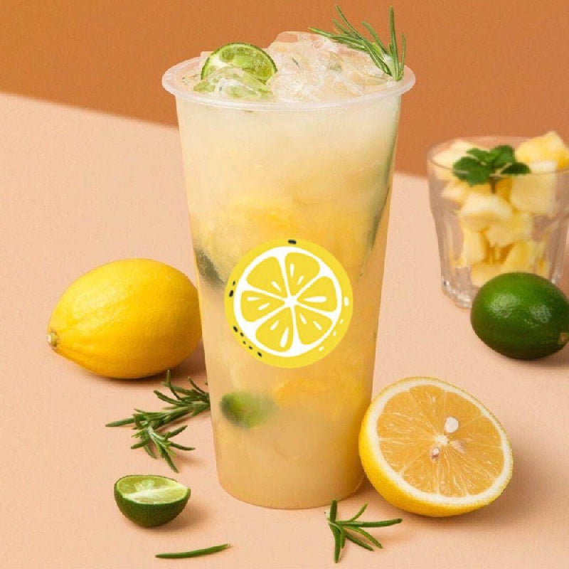 500pcs Lemon Stickers Round Envelope Sealing Crafts Adhesive Sticker Labels