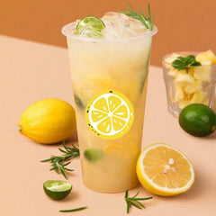 500pcs Lemon Stickers Round Envelope Sealing Crafts Adhesive Sticker Labels