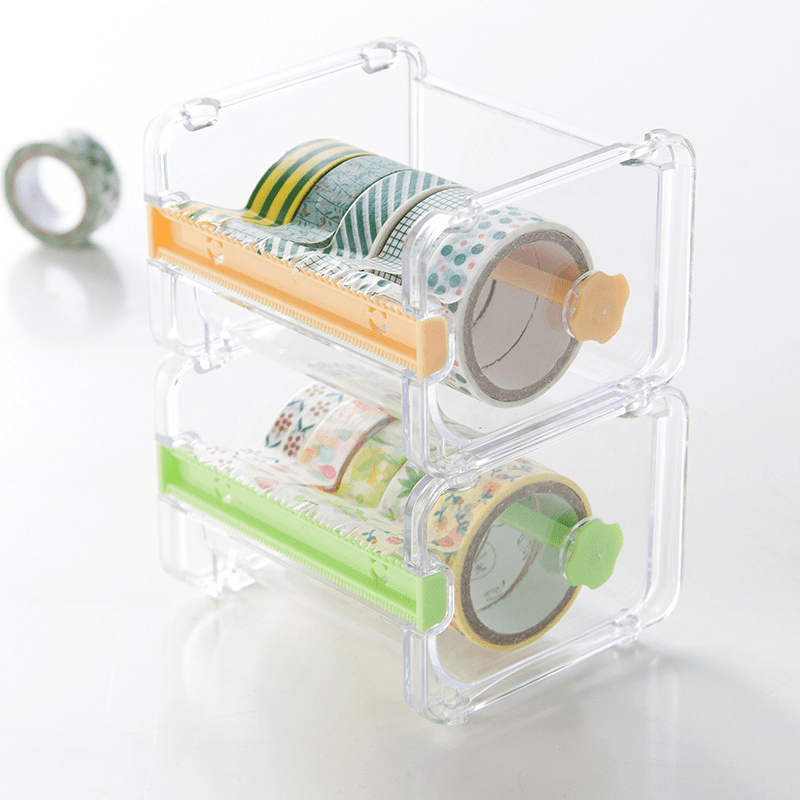 Office Paper Tape Cutter & Storage Box