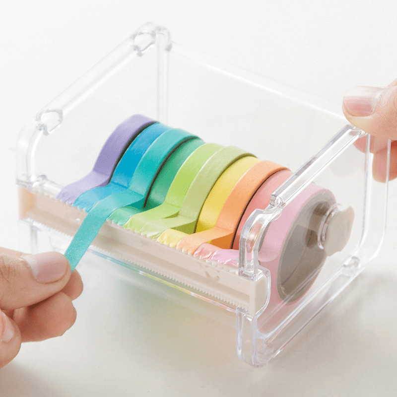 Office Paper Tape Cutter & Storage Box