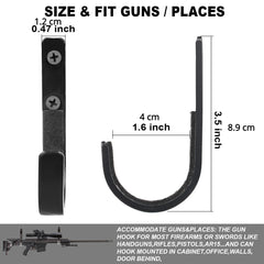 Soft Padded Tactical Wall Mount Hangers for Archery Bows