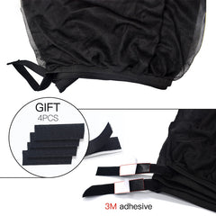 2pcs Car Side Window Sunshade UV Protection Mesh Visor Curtain