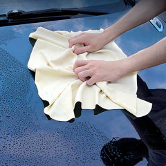 2pcs Chamois Cloth For Car Drying Towel Real Leather Washing Cloth