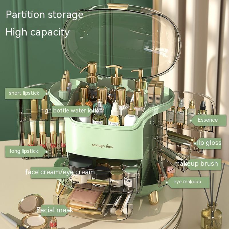 Makeup Organizer Dust Water Proof Cosmetics Storage Display Cases