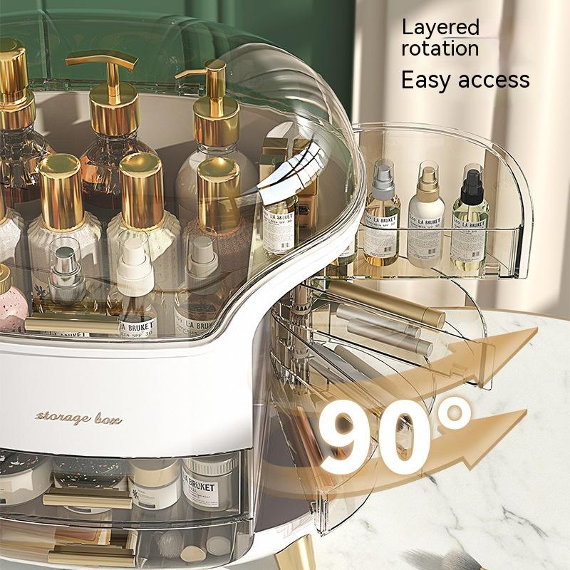 Makeup Organizer Dust Water Proof Cosmetics Storage Display Cases