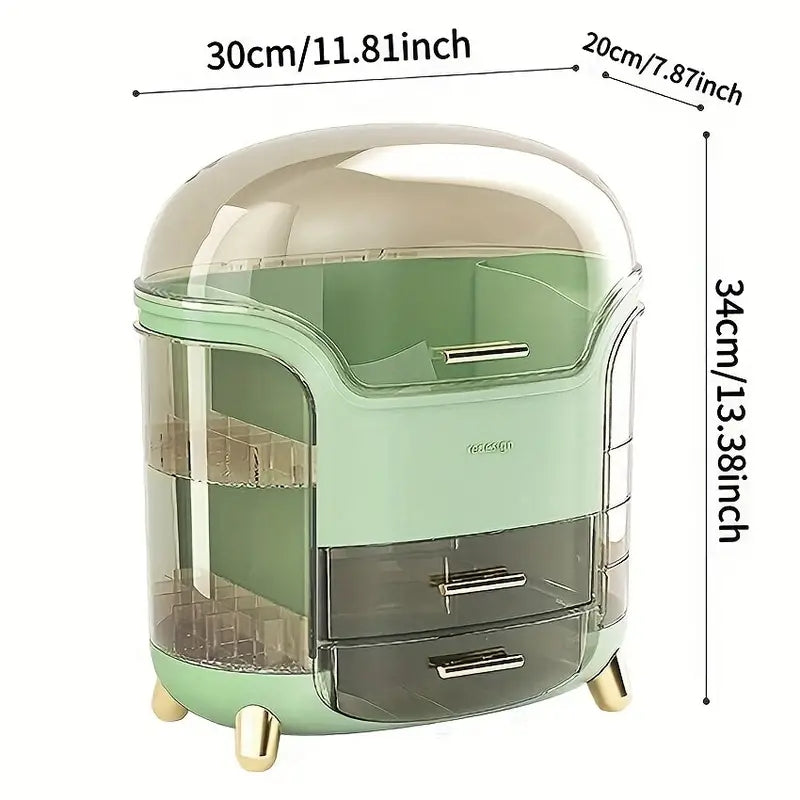 Makeup Organizer Dust Water Proof Cosmetics Storage Display Cases