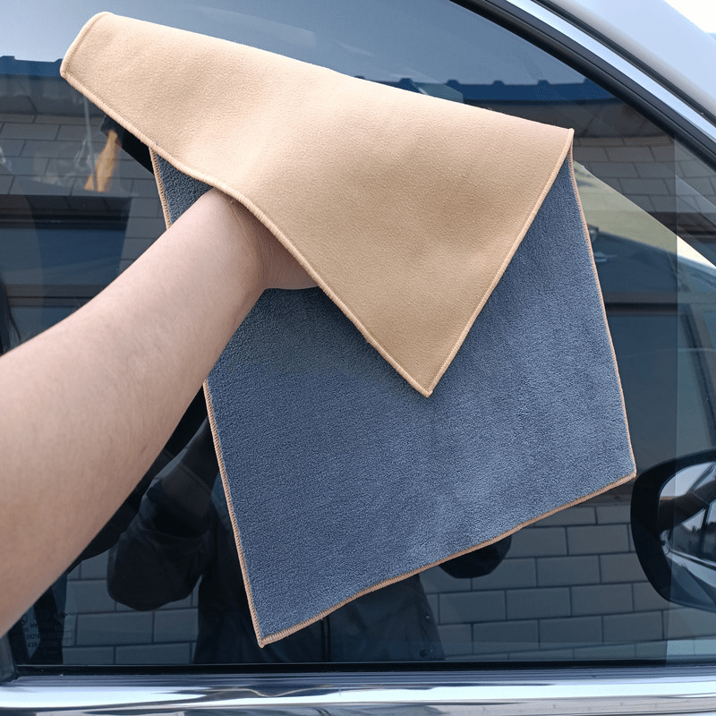 Suede Absorbent Reusable Glass Cleaning Cloth 30CMx30CM
