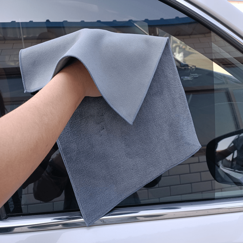 Suede Absorbent Reusable Glass Cleaning Cloth 30CMx30CM