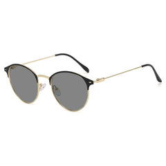 Men's Vintage Metal Round Frame Glasses