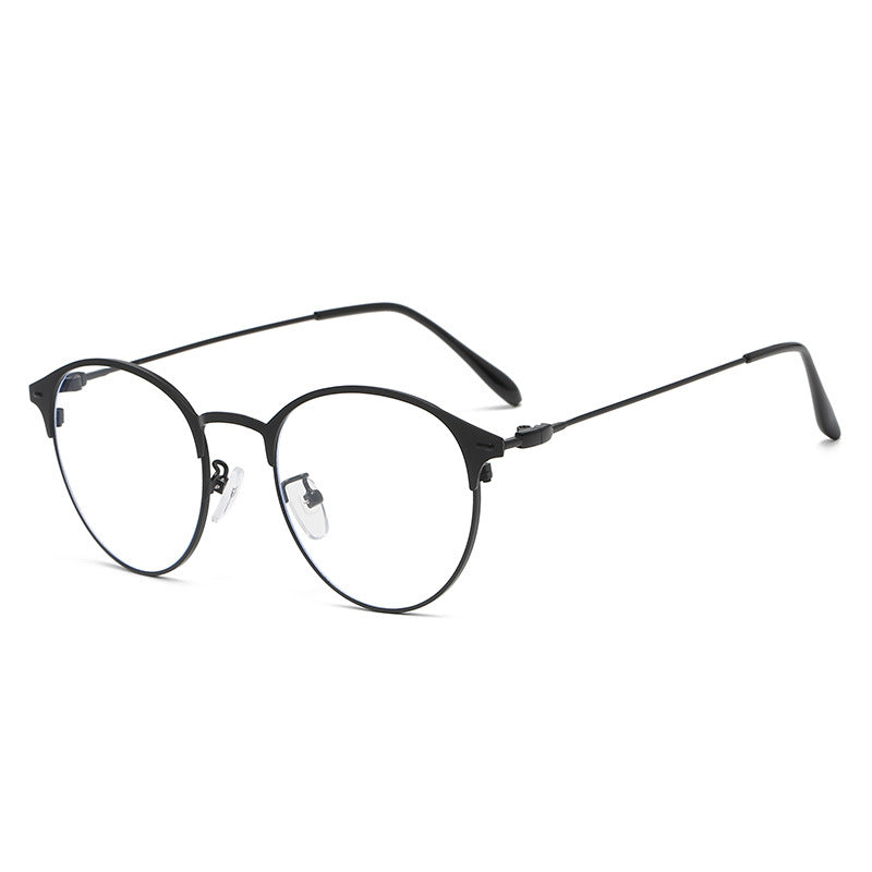 Men's Vintage Metal Round Frame Glasses