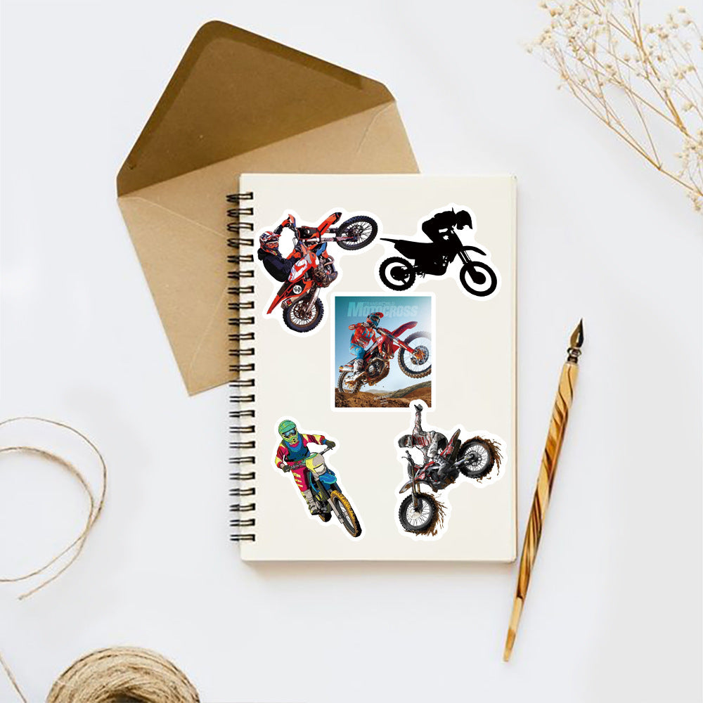50pcs Dirt Bike Motocross Stickers Waterproof DIY Room Decoration