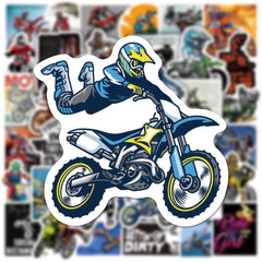 50pcs Dirt Bike Motocross Stickers Waterproof DIY Room Decoration