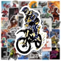 50pcs Dirt Bike Motocross Stickers Waterproof DIY Room Decoration