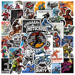 50pcs Dirt Bike Motocross Stickers Waterproof DIY Room Decoration