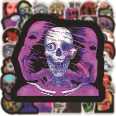 50pcs Horror Halloween Scary Graffiti Stickers Waterproof DIY Room Decoration