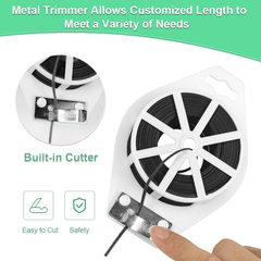 328 Feet Garden Plant Twist Tie With Cutter - Gardening Home Office Decor
