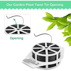328 Feet Garden Plant Twist Tie With Cutter - Gardening Home Office Decor
