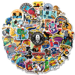 50pcs Cartoon Hip Hop Stickers Fun Waterproof Reusable DIY Room Decoration